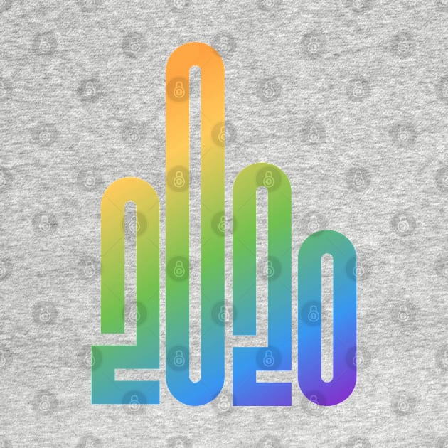 2020 Rainbow Logo Aesthetic Middle Finger Humorous Science Teachers by labstud